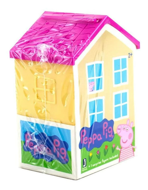 Casa Surpresa da Peppa Pig - Figura Surpresa - Telhado Pink SUNNY BRINQUEDOS